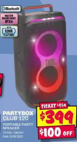 JB Hi-Fi Portable party speaker offer