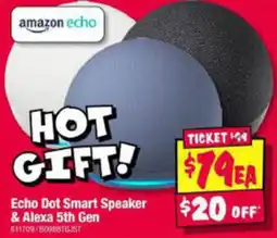 JB Hi-Fi Echo Dot Smart Speaker & Alexa 5th Gen offer