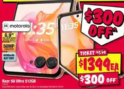 JB Hi-Fi Razr 50 Ultra offer