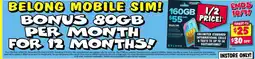 JB Hi-Fi Belong mobile sim! offer