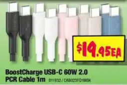 JB Hi-Fi BoostCharge USB-C 60W 2.0 PCR Cable 1m offer