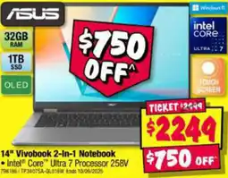 JB Hi-Fi 14" Vivobook 2-In-1 Notebook offer