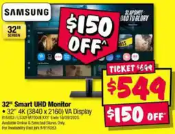 JB Hi-Fi 32" Smart UHD Monitor offer