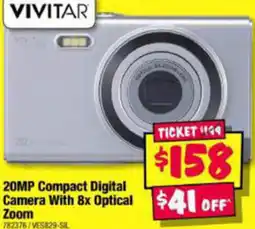 JB Hi-Fi 20MP Compact Digital Camera With 8x Optical Zoom offer