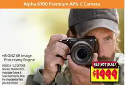 JB Hi-Fi Alpha 6700 Premium APS-C Camera offer