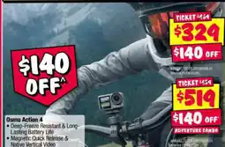 JB Hi-Fi Osmo Action 4 offer