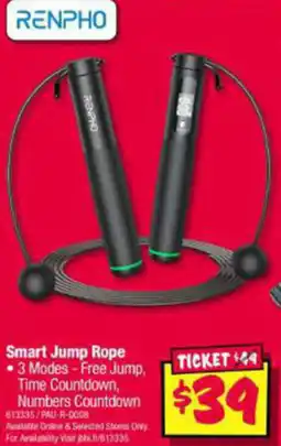 JB Hi-Fi Smart Jump Smart Jump Rope 3 Modes - Free Jump, Time Countdown, Numbers Countdown 613335/PAU-R-0008 offer