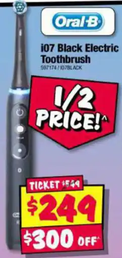 JB Hi-Fi i07 Black Electric Toothbrush offer