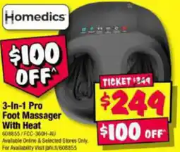 JB Hi-Fi 3-In-1 Pro Foot Massager With Heat offer