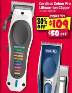 JB Hi-Fi Cordless Colour Pro Lithium-Ion Clipper offer