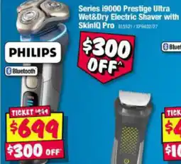 JB Hi-Fi Series 19000 Prestige Ultra Wet&Dry Electric Shaver with SkiniQ Pro offer