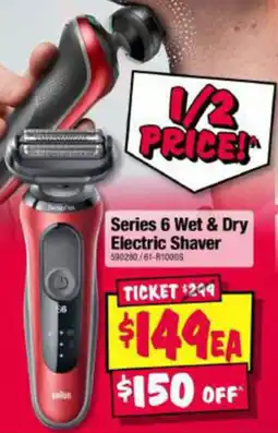 JB Hi-Fi Series 6 Wet & Dry Electric Shaver offer