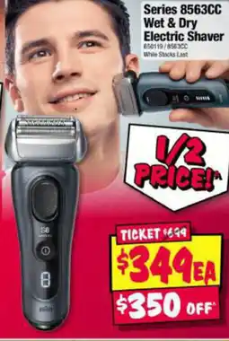 JB Hi-Fi Series 8563CC Wet & Dry Electric Shaver offer