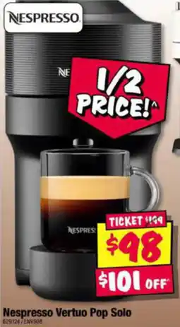 JB Hi-Fi Nespresso Vertuo Pop Solo offer