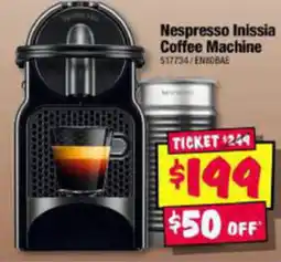 JB Hi-Fi Nespresso Inissia Coffee Machine offer