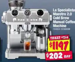 JB Hi-Fi La Specialista Maestro 2.0 Cold Brew Manual Coffee Machine offer