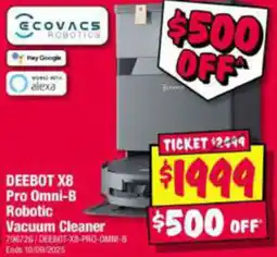 JB Hi-Fi DEEBOT XB Pro Omni-B Robotic Vacuum Cleaner offer