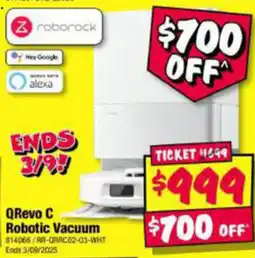 JB Hi-Fi QRevo C OFF Robotic Vacuum offer