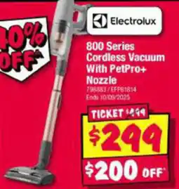 JB Hi-Fi 800 Series Cordless Vacuum With PetPro+ Nozzle offer