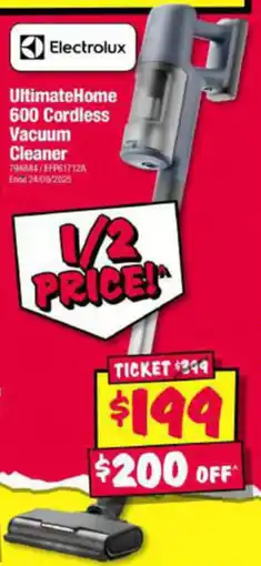 JB Hi-Fi UltimateHome 600 Cordless Vacuum Cleaner offer