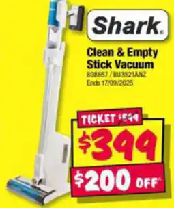 JB Hi-Fi Clean & Empty Stick Vacuum offer