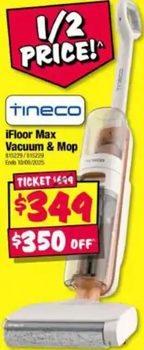 JB Hi-Fi iFloor Max Vacuum & Mop offer