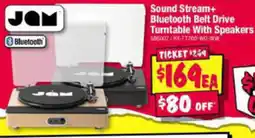JB Hi-Fi Sound Stream+ Bluetooth Belt Drive Turntable With Speakers offer