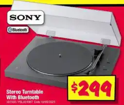 JB Hi-Fi Stereo Turntable With Bluetooth offer