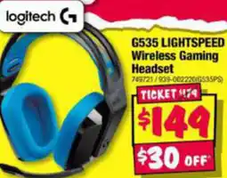JB Hi-Fi G535 LIGHTSPEED Wireless Gaming Headset offer