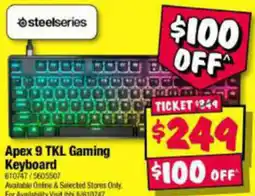 JB Hi-Fi Apex 9 TKL Gaming Keyboard offer