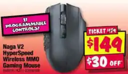 JB Hi-Fi Naga V2 HyperSpeed Wireless MMO Gaming Mouse offer