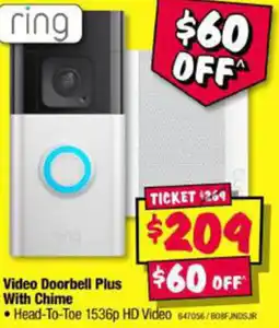 JB Hi-Fi Video Doorbell Plus With Chime offer