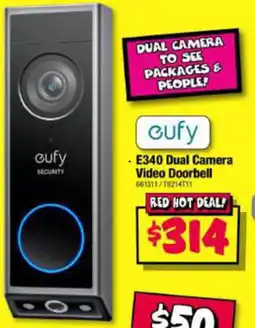 JB Hi-Fi E340 Dual Camera Video Doorbell offer