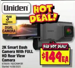 JB Hi-Fi 2K Smart Dash Camera With FULL HD Rear View Camera offer