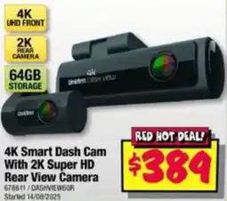JB Hi-Fi 4K Smart Dash Cam With 2K Super HD Rear View Camera offer
