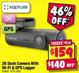 JB Hi-Fi 2K Dash Camera With Wi-Fi & GPS Logger offer