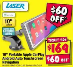 JB Hi-Fi 10" Portable Apple CarPlay Android Auto Touchscreen offer