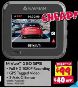JB Hi-Fi MiVue™ 160 GPS offer