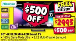 JB Hi-Fi 85" 4K ULED Mini-LED Smart TV offer