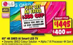 JB Hi-Fi LG 65" 4K QNED AI Smart LED TV offer