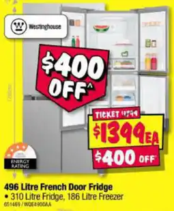 JB Hi-Fi 496 Litre French Door Fridge offer