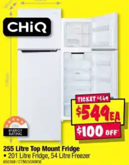 JB Hi-Fi 255 Litre Top Mount Fridge offer