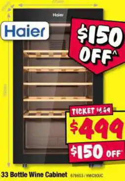 JB Hi-Fi 33 Bottle Wine Cabinet offer