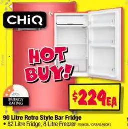 JB Hi-Fi 90 Litre Retro Style Bar Fridge offer