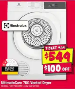 JB Hi-Fi Ultimate Care 7KG Vented Dryer offer
