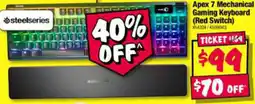 JB Hi-Fi Apex 7 Mechanical Gaming Keyboard offer