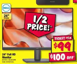 JB Hi-Fi DELL 24" Full HD Monitor offer