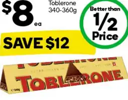Woolworths Toblerone ` offer