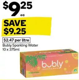 Woolworths Bubly Sparkling Water offer