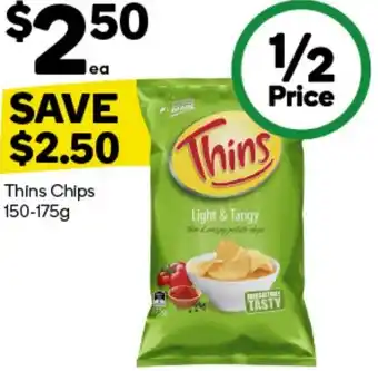 Woolworths Thins Chips offer